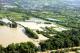 Luftbild: Der Polder in Ingelheim ist geflutet, 04.06.2013
