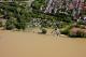 Luftbild: Bauer Schorsch, Bingen bei Hochwasser, Juni 2013