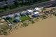 Luftbild: Bingen bei Hochwasser
