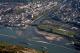 Luftbild: Nahemündung in den Rhein, Bingen